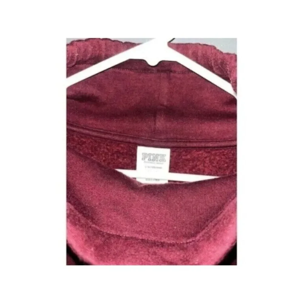Pink Cowl Neck Drawstring Graphic Sweater